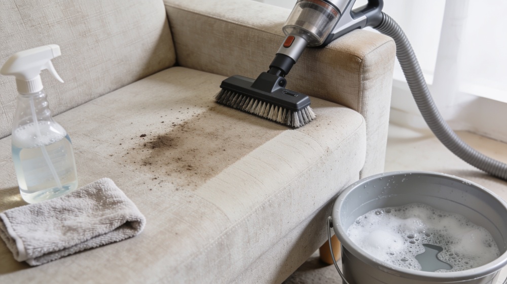 Cara Membersihkan Sofa Kain